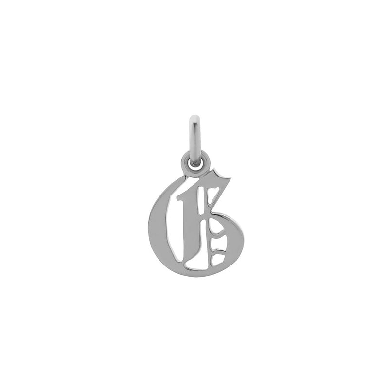 Meadowlark Petite Capital Letter Necklace - Sterling Silver-Necklace-Walker & Hall