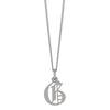 Meadowlark Petite Capital Letter Necklace - Sterling Silver-Necklace-Walker & Hall