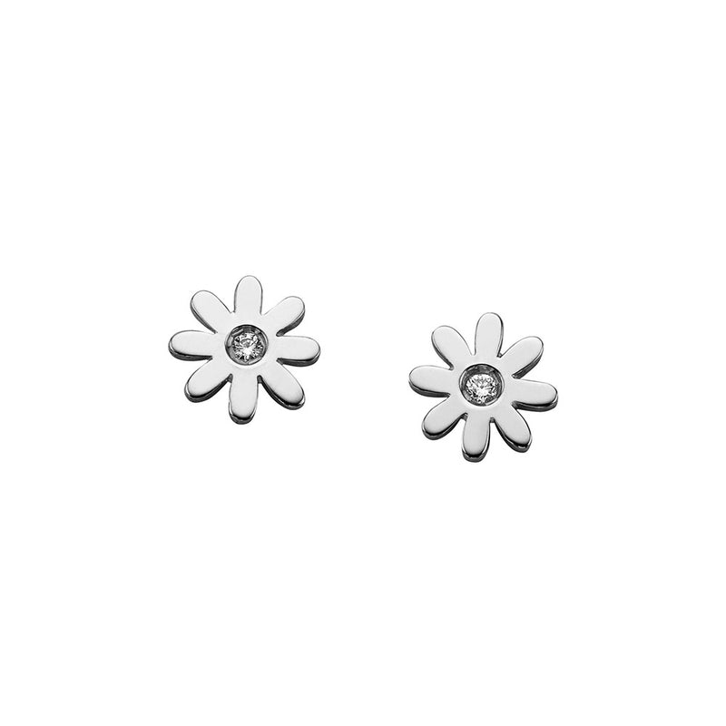 Karen Walker Daisy Earrings - Sterling Silver-Earrings-Walker & Hall