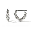 Meadowlark Twisted Rope Earrings - Sterling Silver-Earrings-Walker & Hall