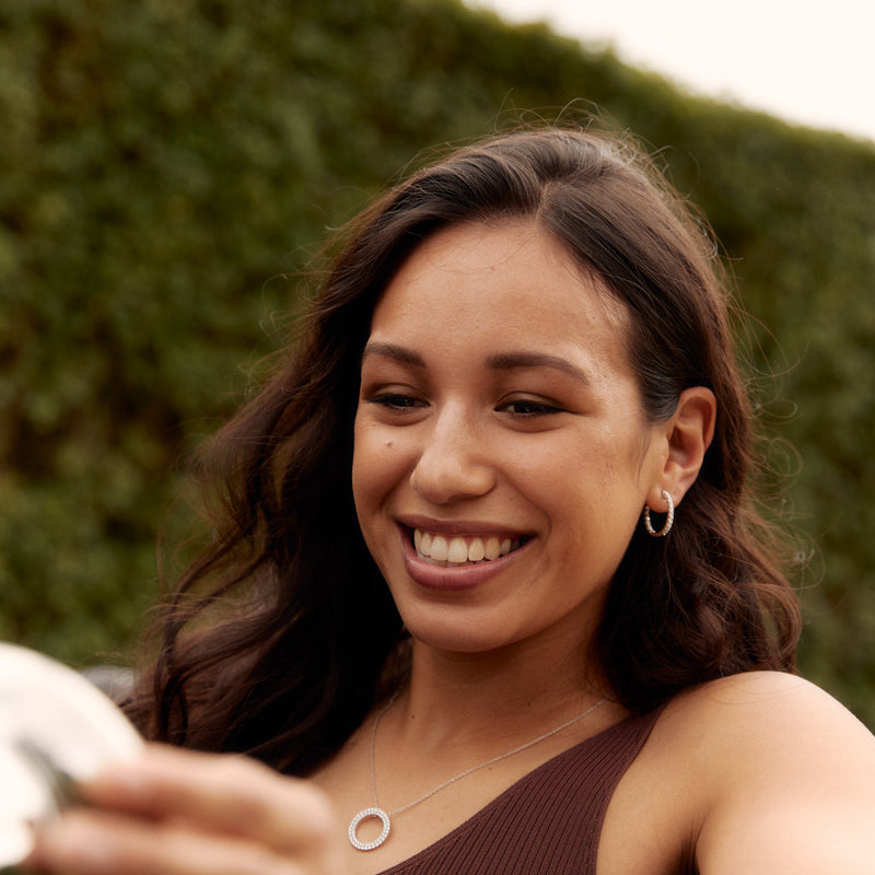 18ct White Gold 1.50ct Diamond Jupiter Hoop Earrings-Earrings-Walker & Hall