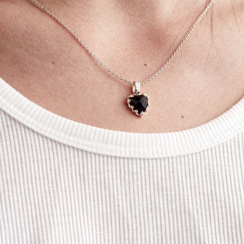 Stolen Girlfriends Club Love Claw Necklace - Sterling Silver & Onyx-Necklace-Walker & Hall
