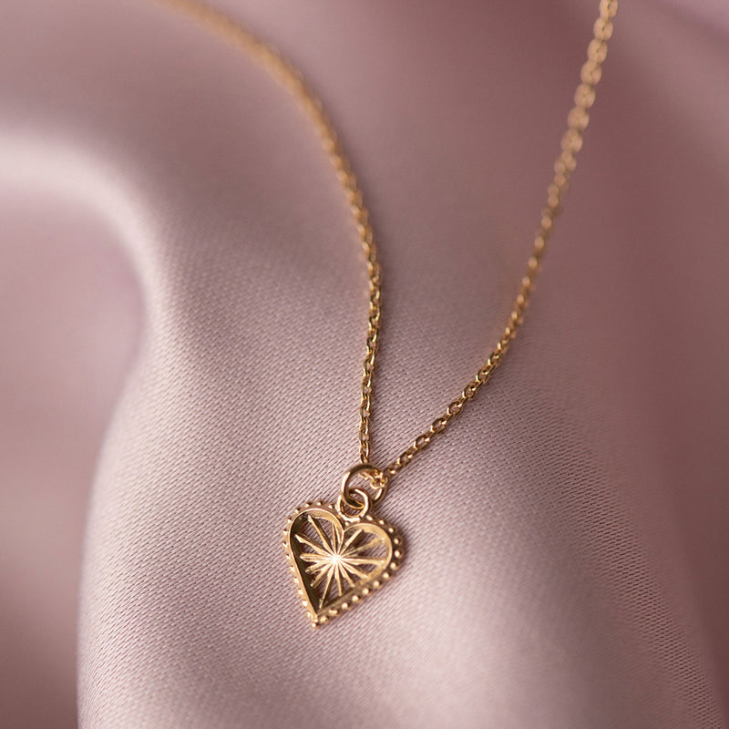 Zoe & Morgan x Walker & Hall Sweet Heart Necklace - Gold Vermeil-Necklace-Walker & Hall
