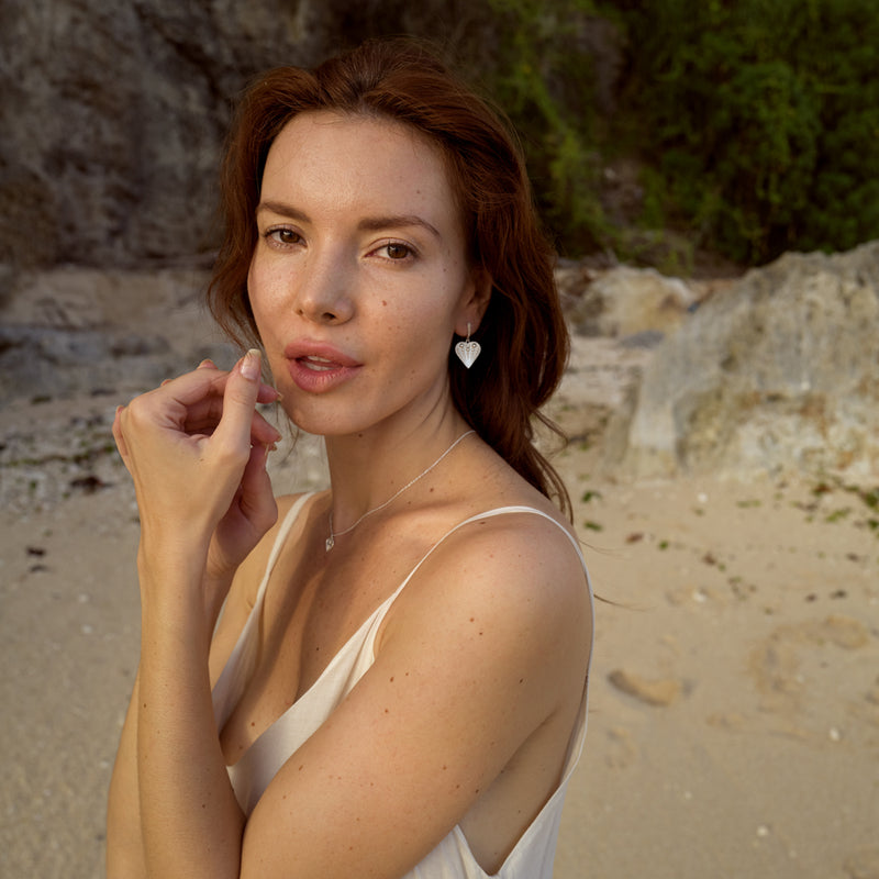 Zoe & Morgan x Walker & Hall Sweet Heart Necklace - Sterling Silver-Necklace-Walker & Hall