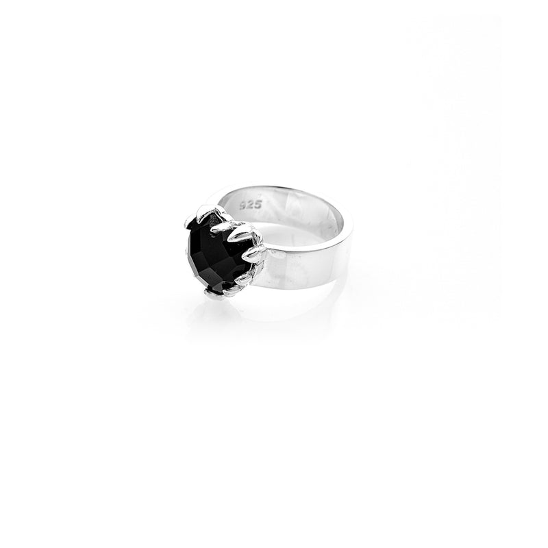 Stolen Girlfriends Club Love Claw Ring - Sterling Silver & Onyx-Ring-Walker & Hall